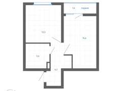 1-ком, 42.10 кв.м., 15/32эт.