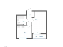 1-ком, 37.60 кв.м., 10/32эт.